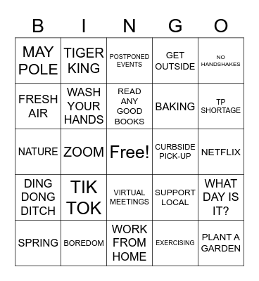 HR MAY DAY Bingo Card