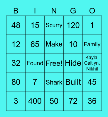 iContinue Math and ELA Bingo Card