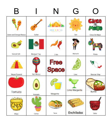 GBE Bingo de Mayo! Bingo Card