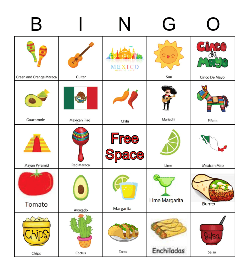 GBE Bingo de Mayo! Bingo Card