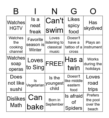 Bingo Card