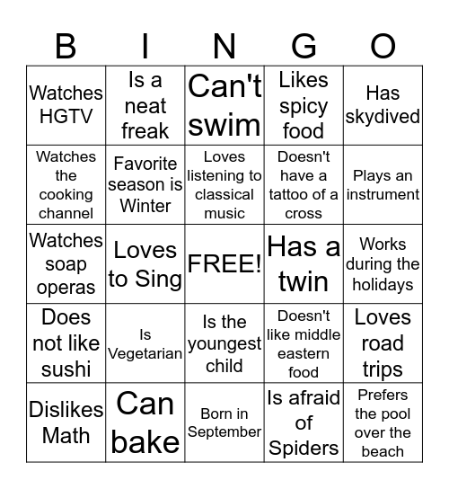 Bingo Card