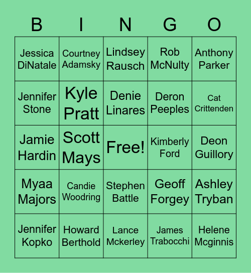 CORe HBA Leadership Bingo Card