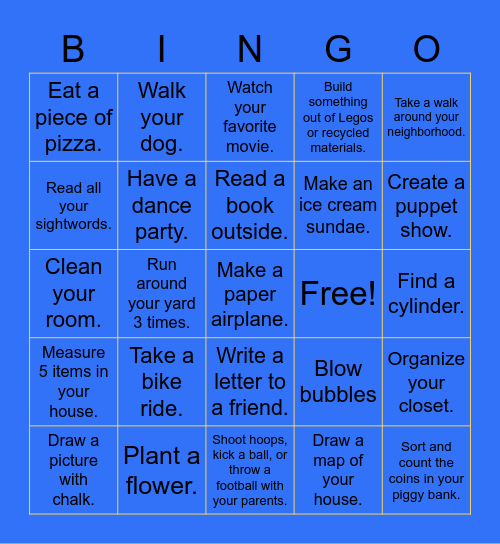 MAY BINGO Card