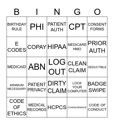 BINGO Card