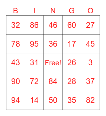 Shift Live Bingo Card
