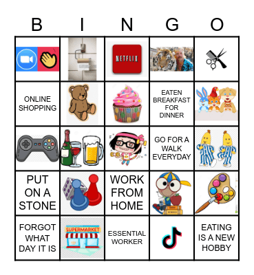 LOCKDOWN BINGO Card