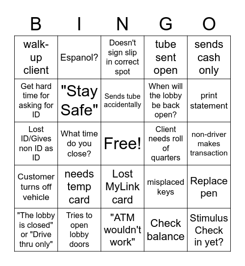 Covid Bingo 3 Bingo Card