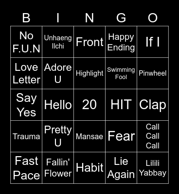 BINGO Card