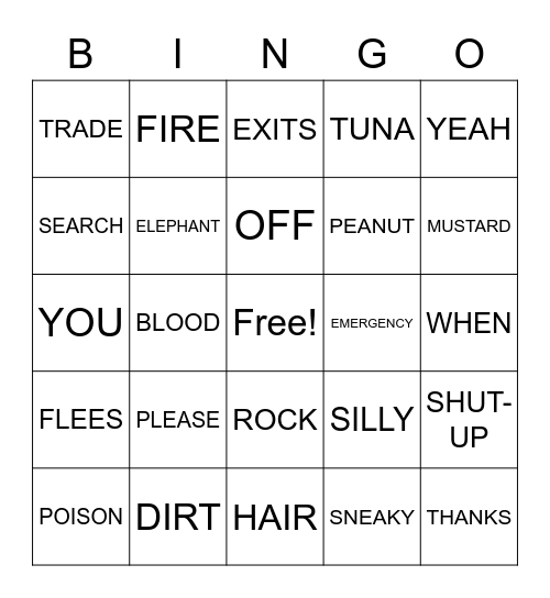 JO JO DISNEY BINGO Card