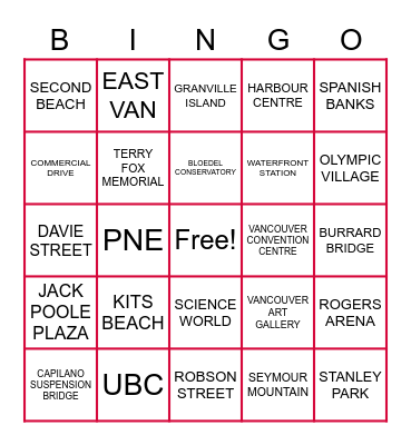 ZLC Bingo Card