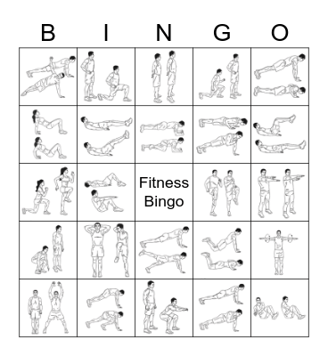 Fitness Bingo Card