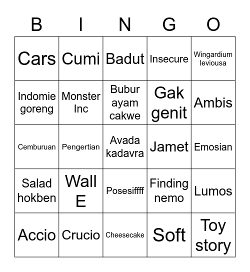 Kalea gemes Bingo Card