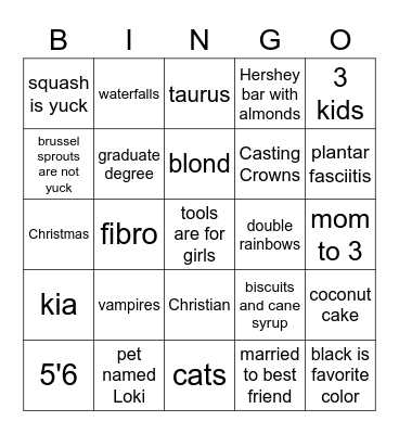 May 1 Card Bingo Card