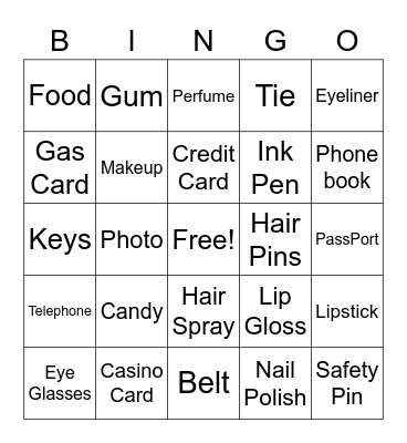 Pocketbook Bingo Card