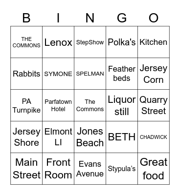 SISTALUVS Bingo Card