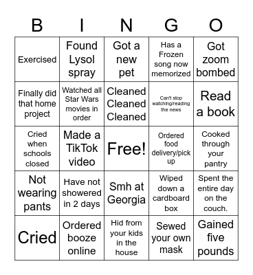 Inns of Quarantine #2 Bingo Card
