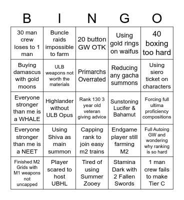 /r/granblue_en bingo Card