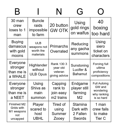 /r/granblue_en bingo Card