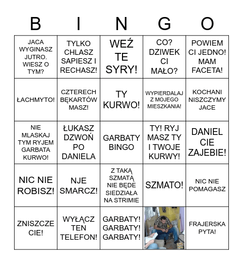 GOHA VS GARBATY GARGULEC Bingo Card
