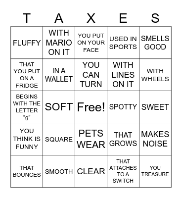 SOMETHING.... Bingo Card