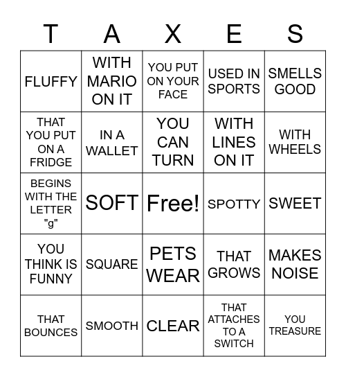 SOMETHING.... Bingo Card