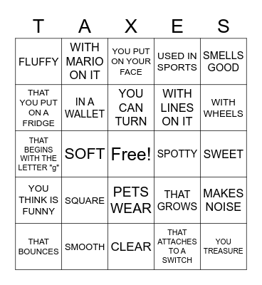 SOMETHING.... Bingo Card