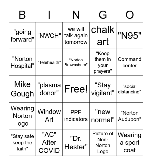 Russ Bingo Card