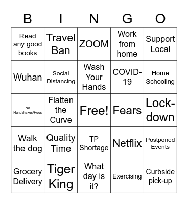 #AGNES-QUARANTINE# Bingo Card