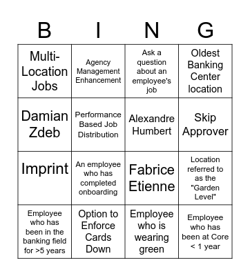 Stay Connected Bingo Card