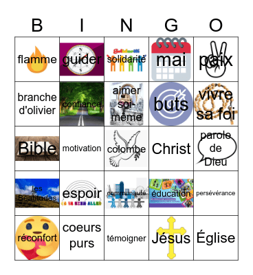 Semaine de l'éducation catholique Bingo Card