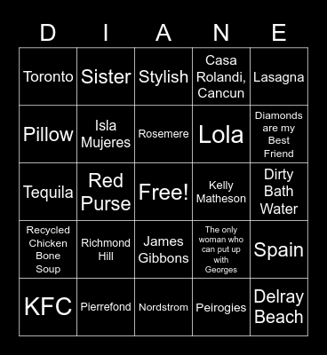 HAPPY BIRTHDAY Bingo Card