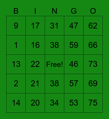 BINGO Elite Bingo Card