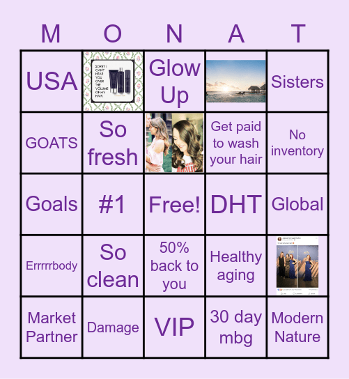 BEAUTY BINGO Card