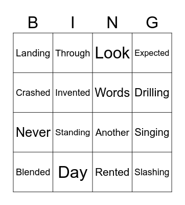 Wilson Bingo Board 5/7 Bingo Card