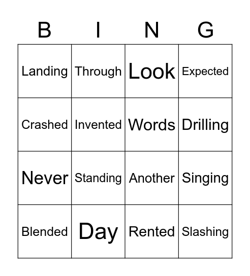 Wilson Bingo Board 5/7 Bingo Card