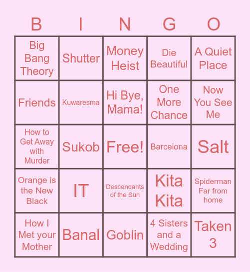 Jep Panget! Bingo Card