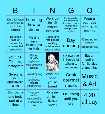 Quarantingo Bingo Card