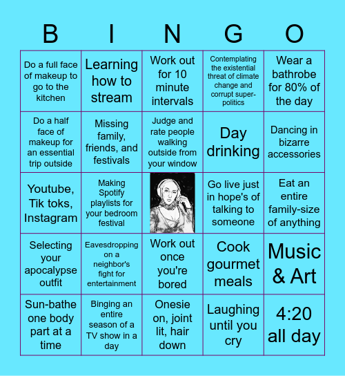 Quarantingo Bingo Card