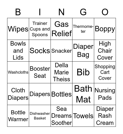 Della Marie Bingo Card