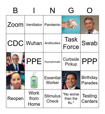 Quarantine Bingo Card