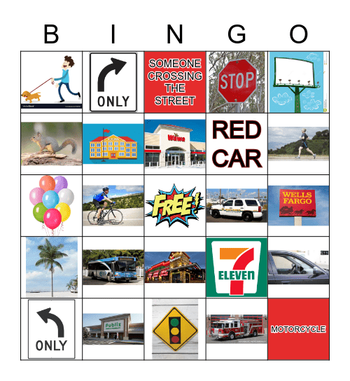 CAR BINGO Card