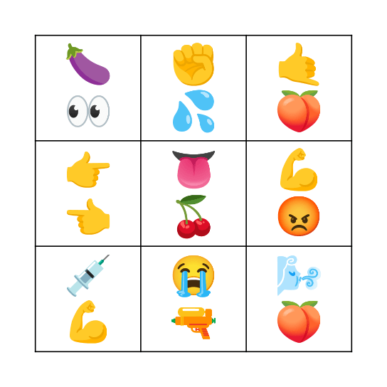 Gut Punch Audio Quality Check With Emojis Bingo Card