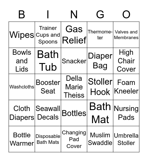 Della Marie Bingo Card