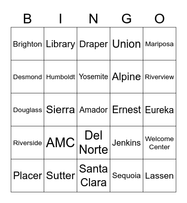 Sac State Quarantine Bingo Card