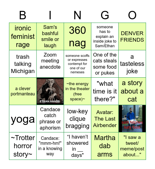 party bingo 2020 Bingo Card