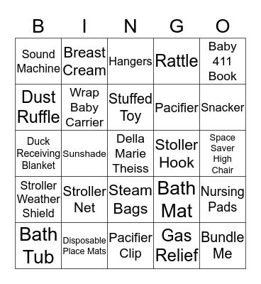 Della Marie Bingo Card