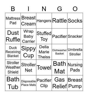 Della Marie Bingo Card