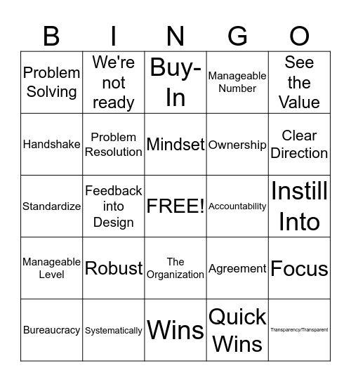 P-Val Monthly Bingo Card