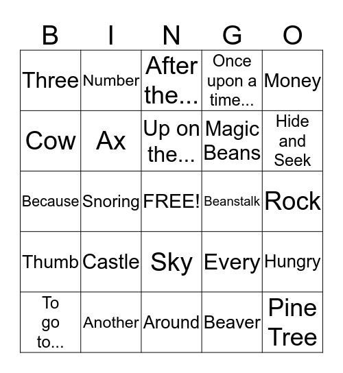 BINGO!  Bingo Card